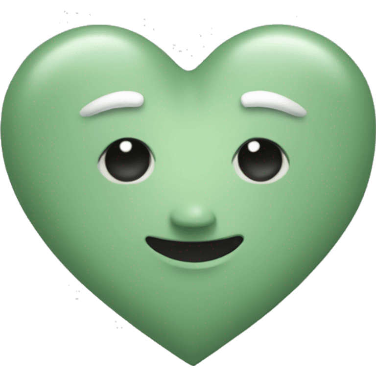 sage green heart emoji