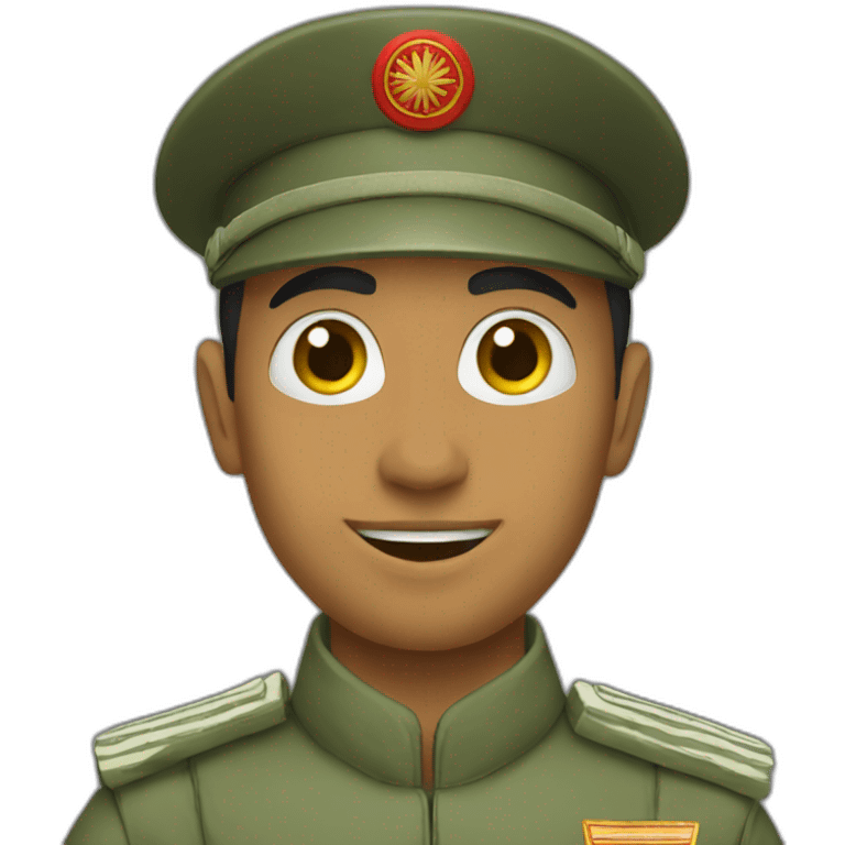 A Moroccan soldier salutes emoji