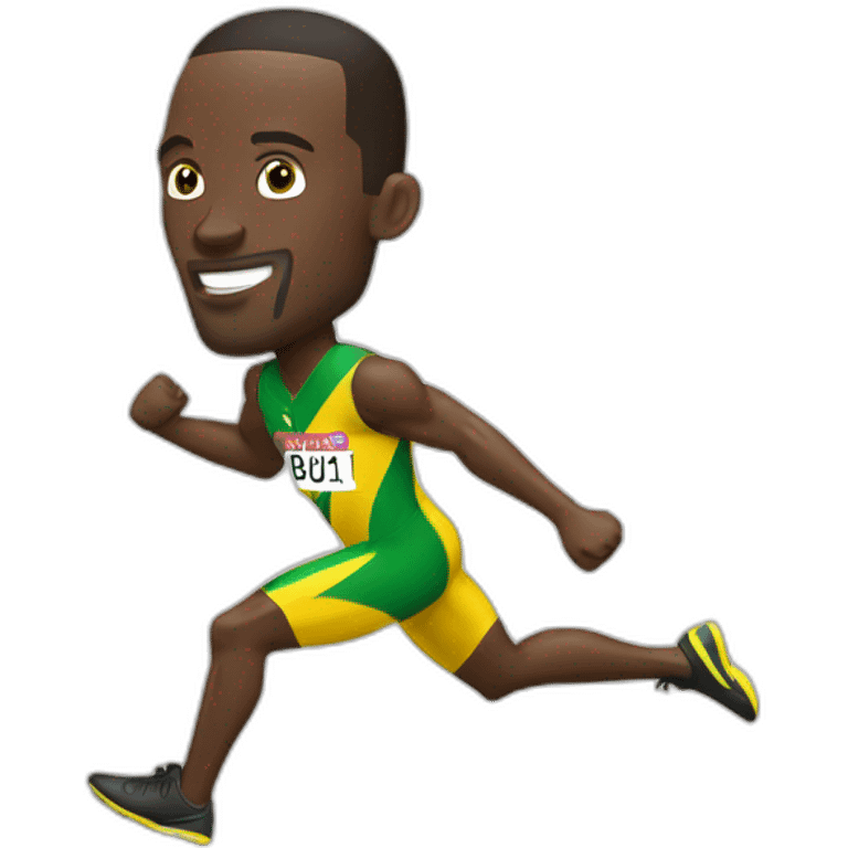 usain bolt qui cours emoji