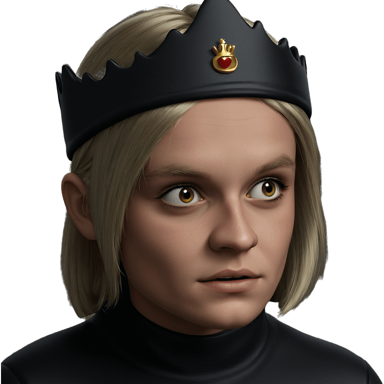 girl with crown portrait emoji