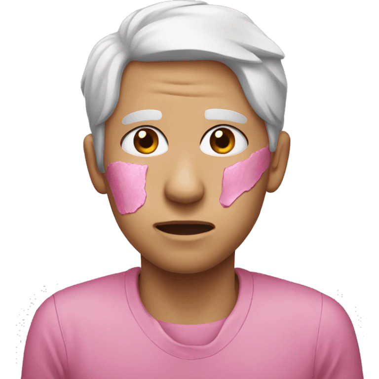 pink hurt  emoji