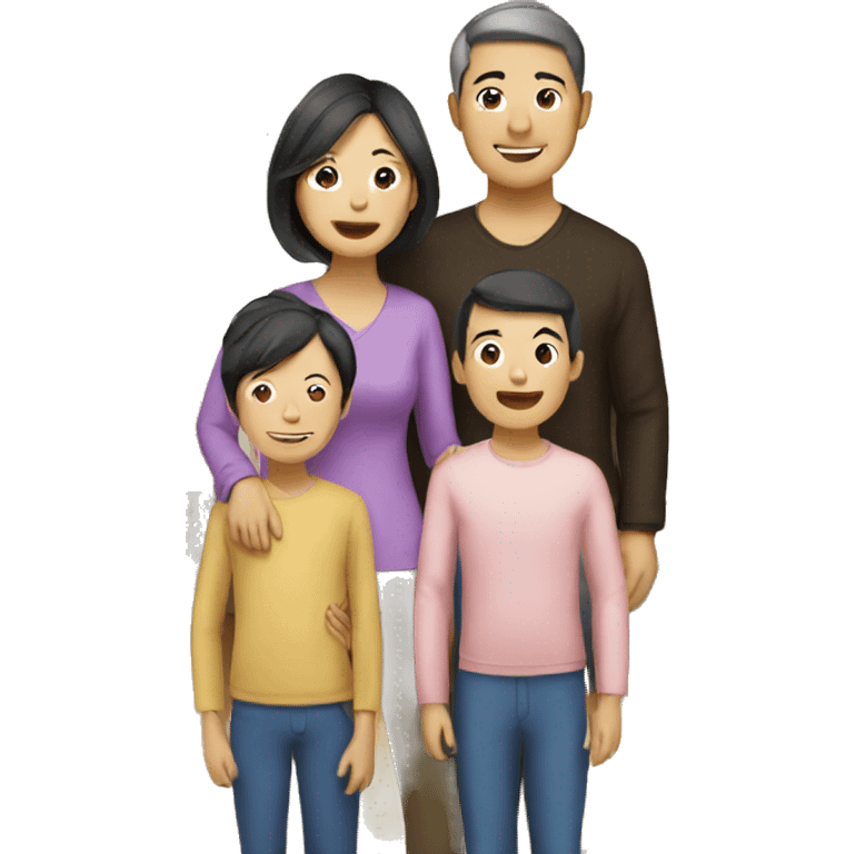 asian family at home emoji