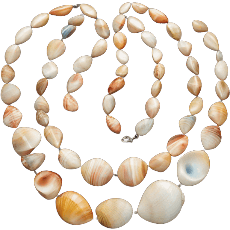 pula shell necklace  emoji