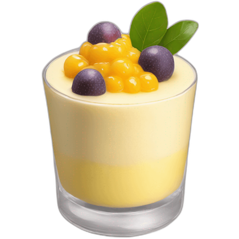 Passion fruit mousse emoji