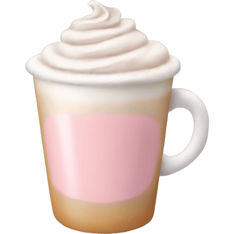 Light pink pumpkin latte emoji