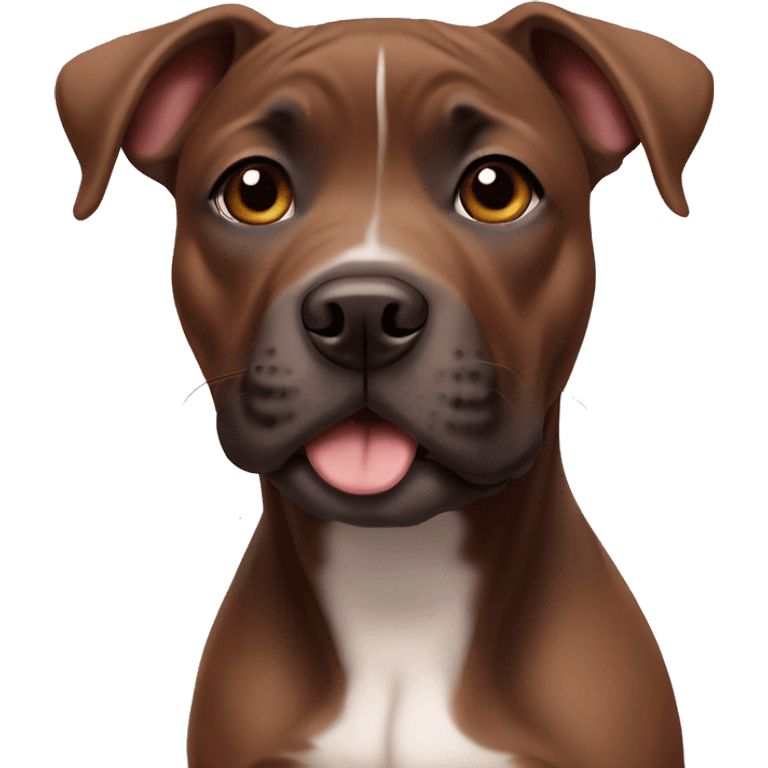 brown staffy puppy emoji