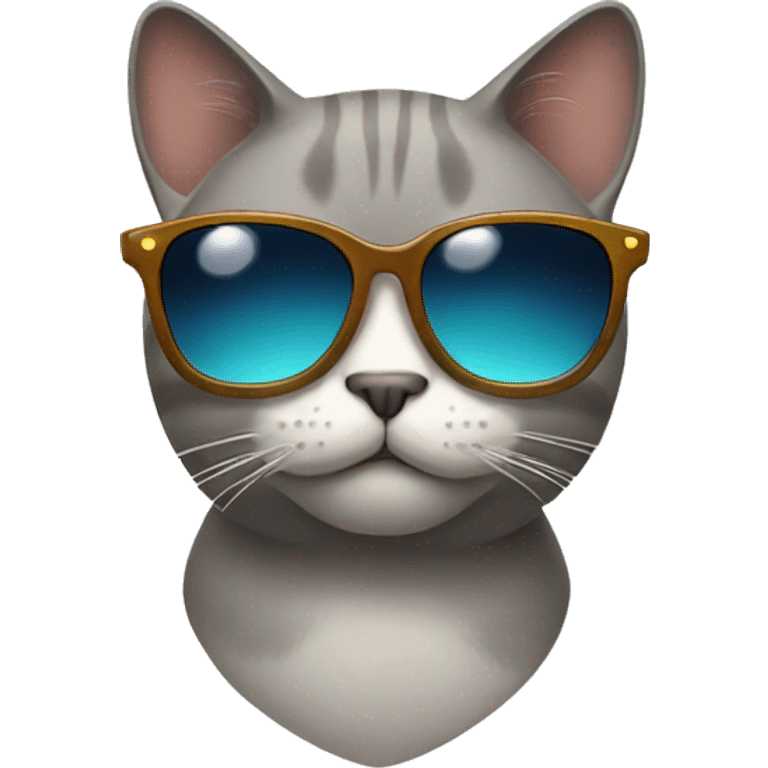 Cat with sunglasses emoji