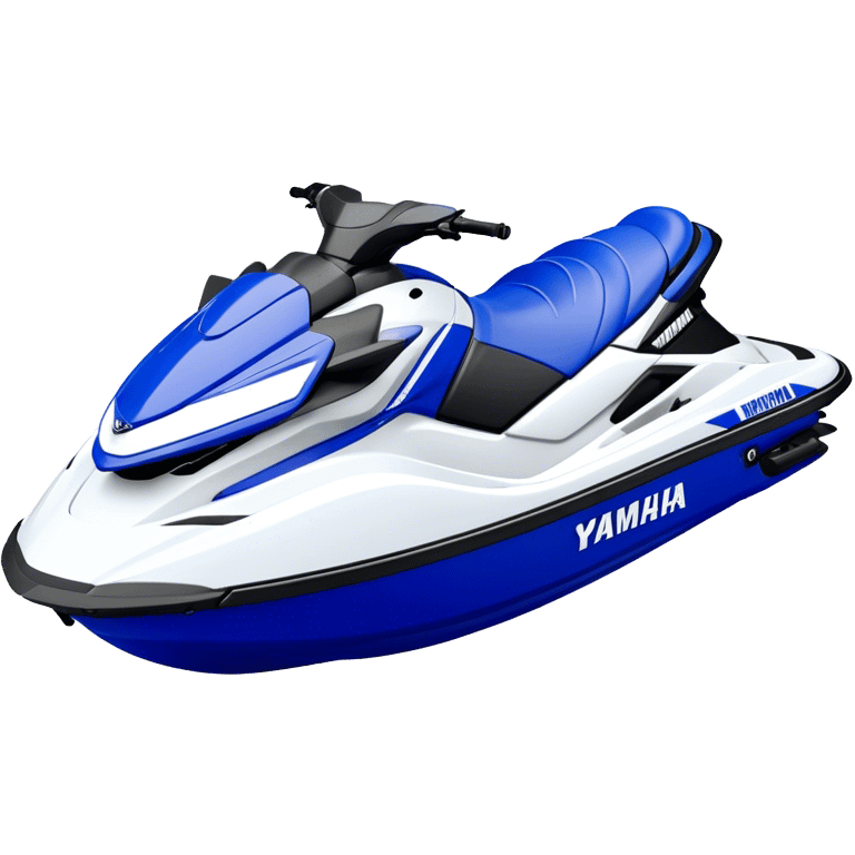 Jet Ski - Yamaha EX Deluxe (Model Year: 2022) (Iconic colour: Blue and white) emoji