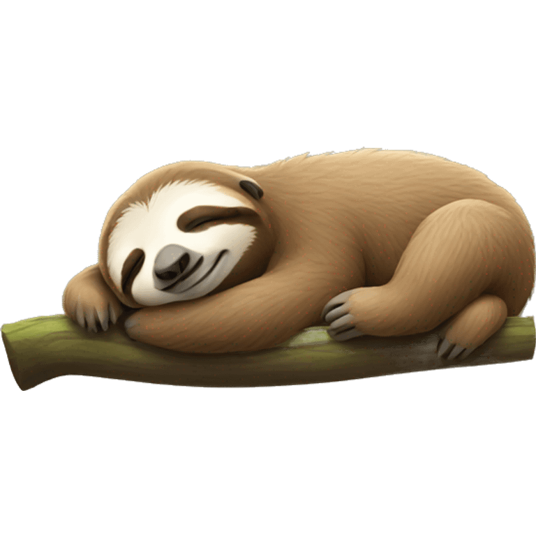 sleeping sloth emoji