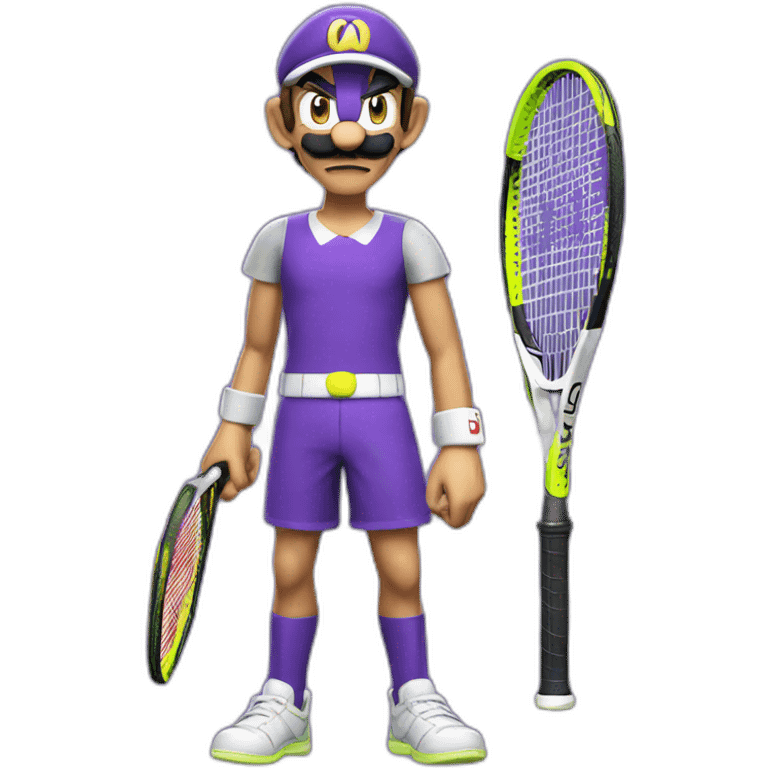 Tennis Waluigi emoji