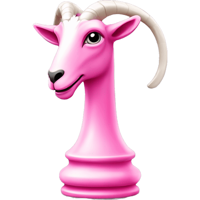 Goat chess piece pink  emoji