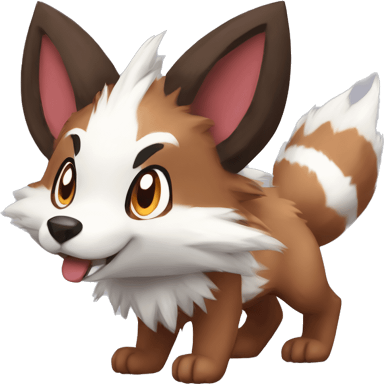 Lycanroc Rocruff Furret Zigzagoon emoji