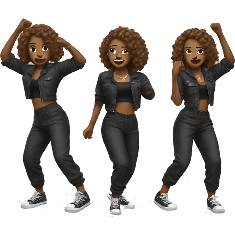 woman dancing hiphop emoji