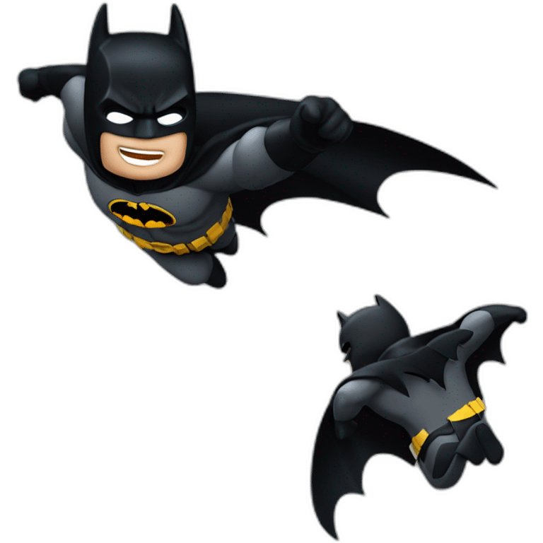 The dark knight batman flying emoji