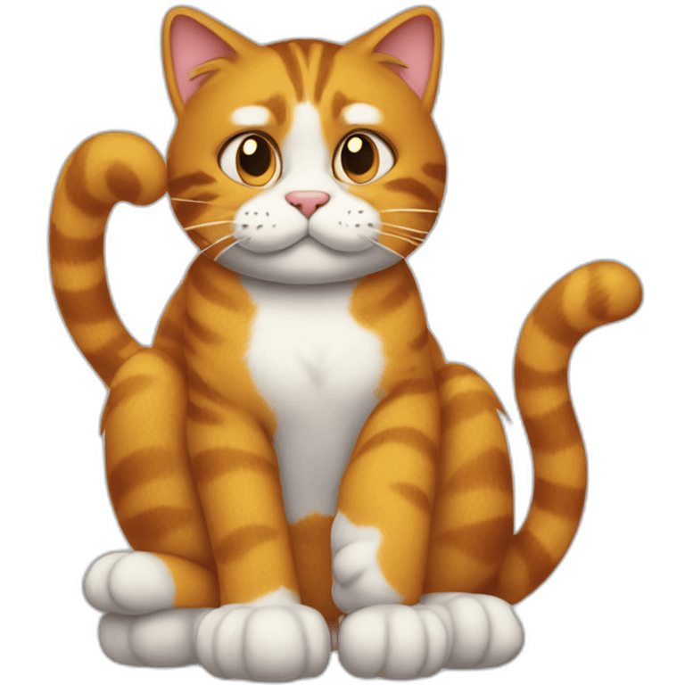 Garfield the cat emoji