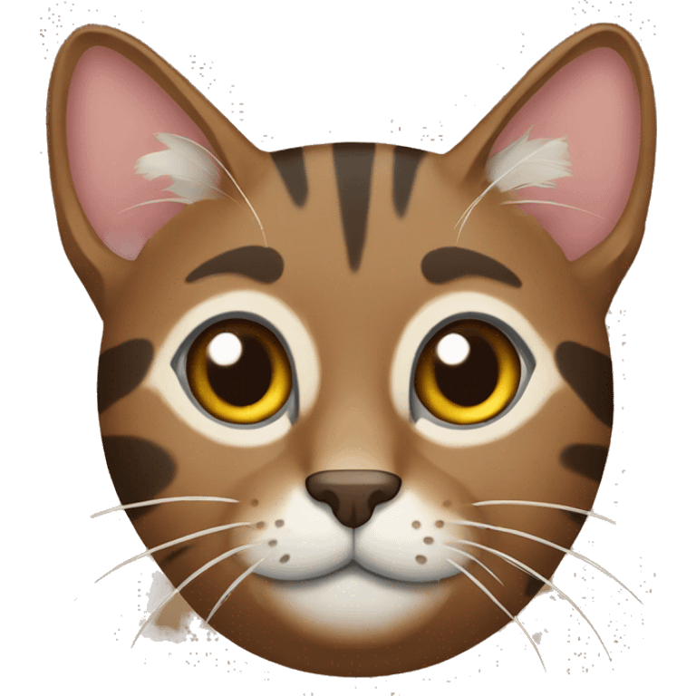 Brown tabby cat emoji