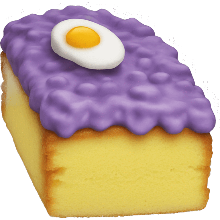 Salty egg sponge cake emoji