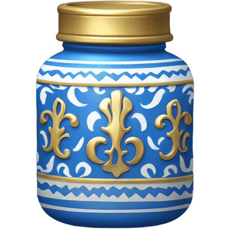 flame on jar egypt gold white blue  emoji