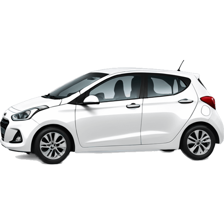 White Hyundai i10 emoji