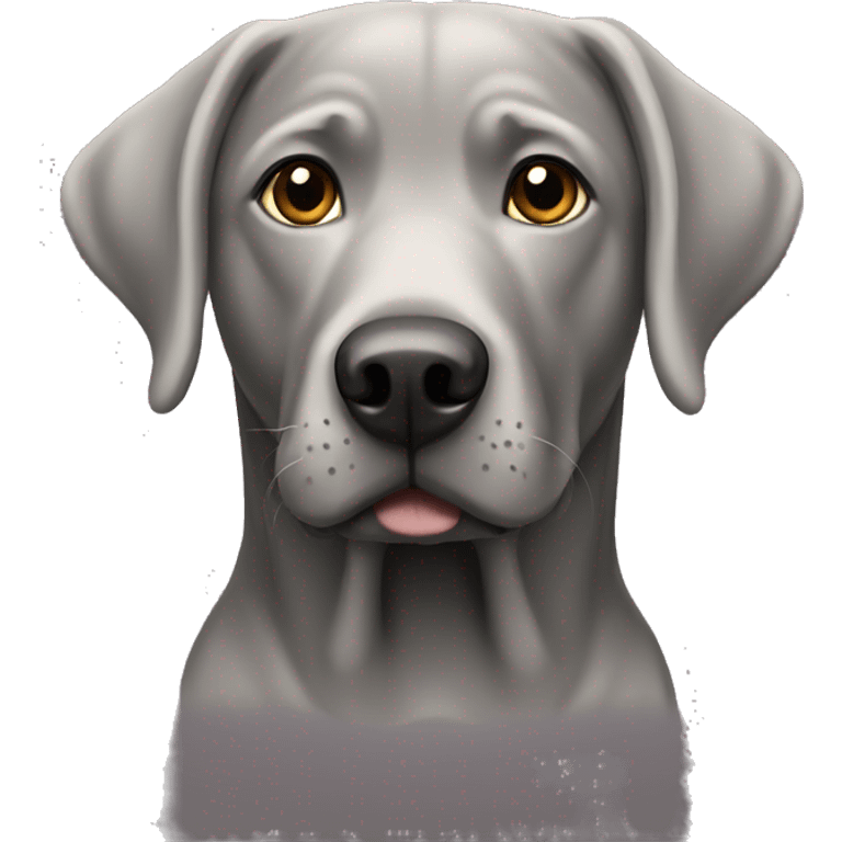 Grey Labrador  emoji