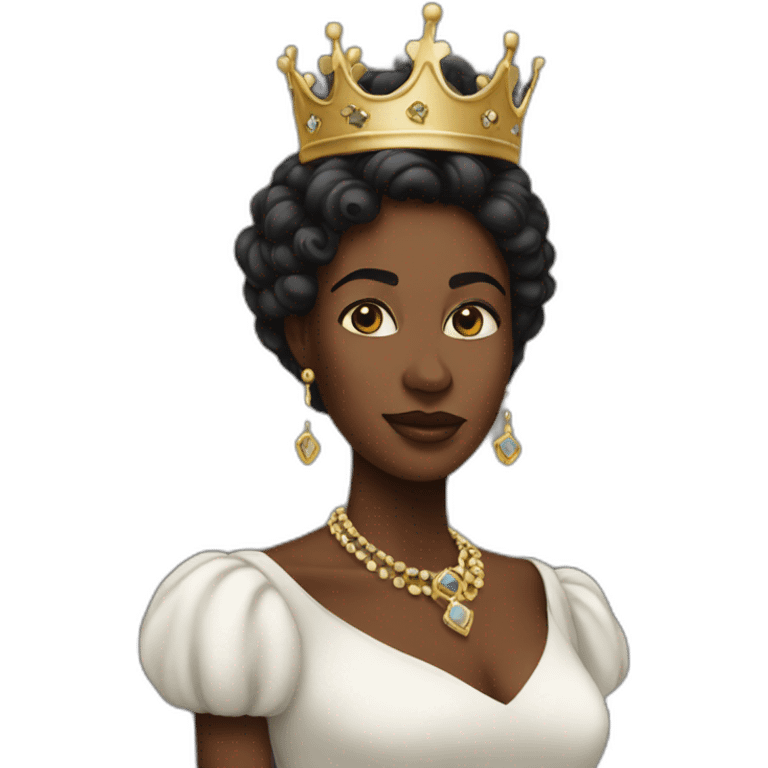 Queen black emoji