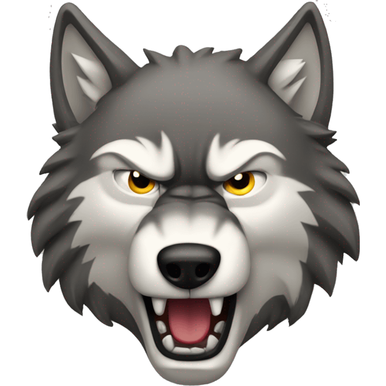 angry alpha wolf  emoji