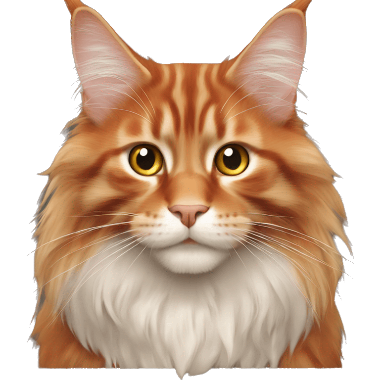 red maine coon emoji