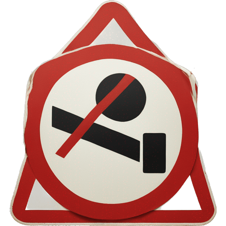 prohibited ROAD SIGN emoji