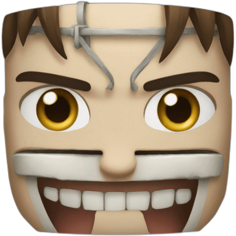 The Attack titan face emoji