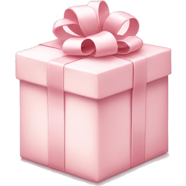 pale pink gift with white ribbon heart emoji