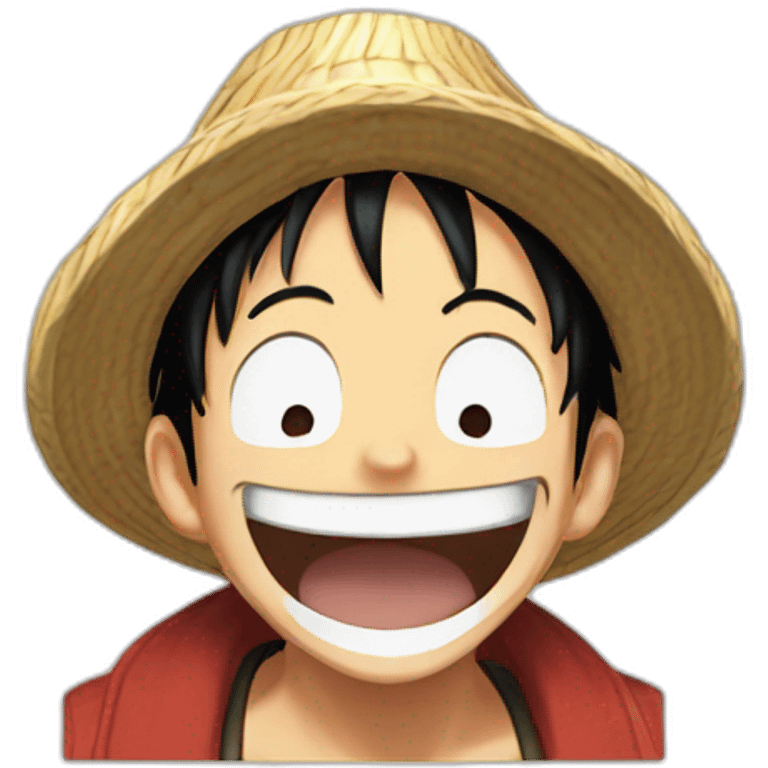 Luffy laugh emoji