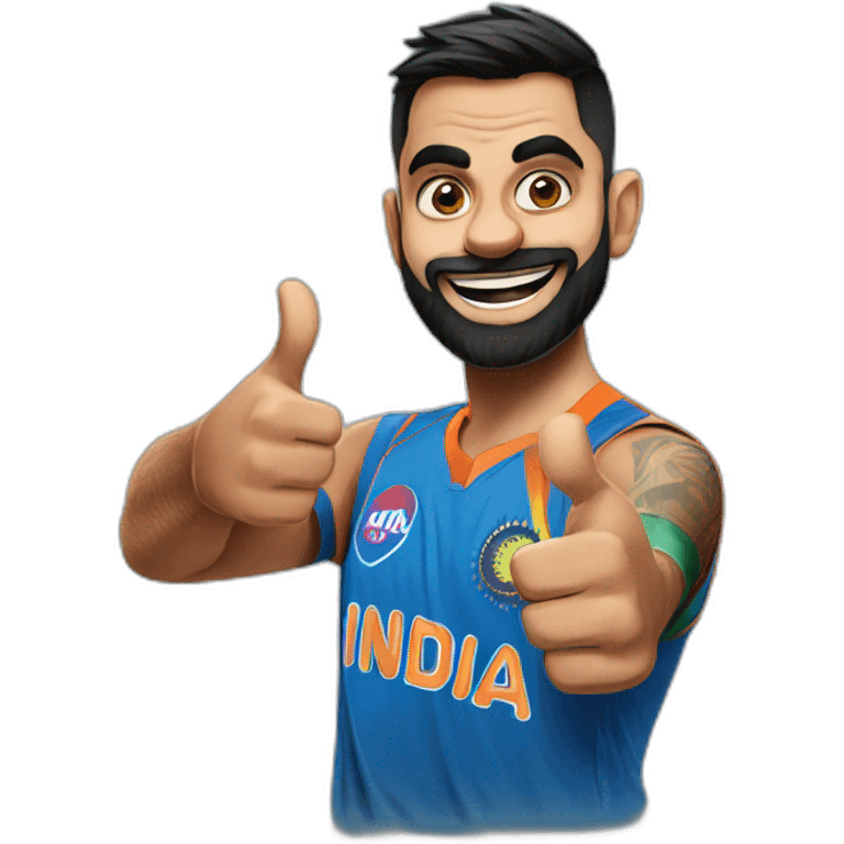 Virat Kohli thumbsup emoji