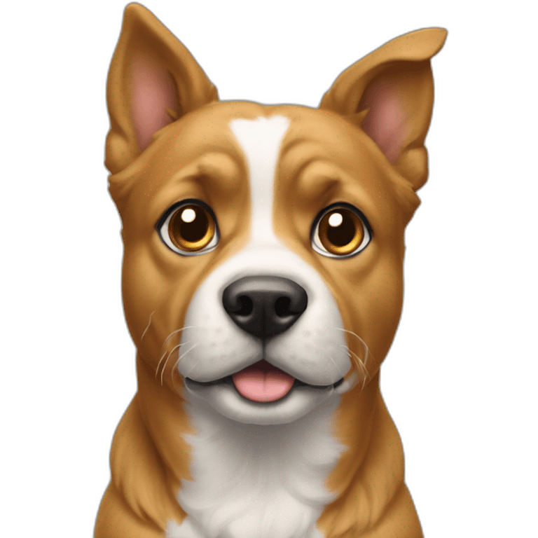 Chat sur la tête d’un chien emoji