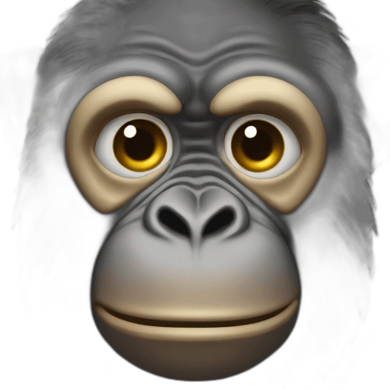 hypnotized ape head tilt emoji