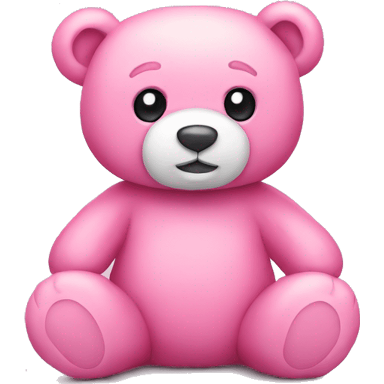 Pink teddy bear emoji