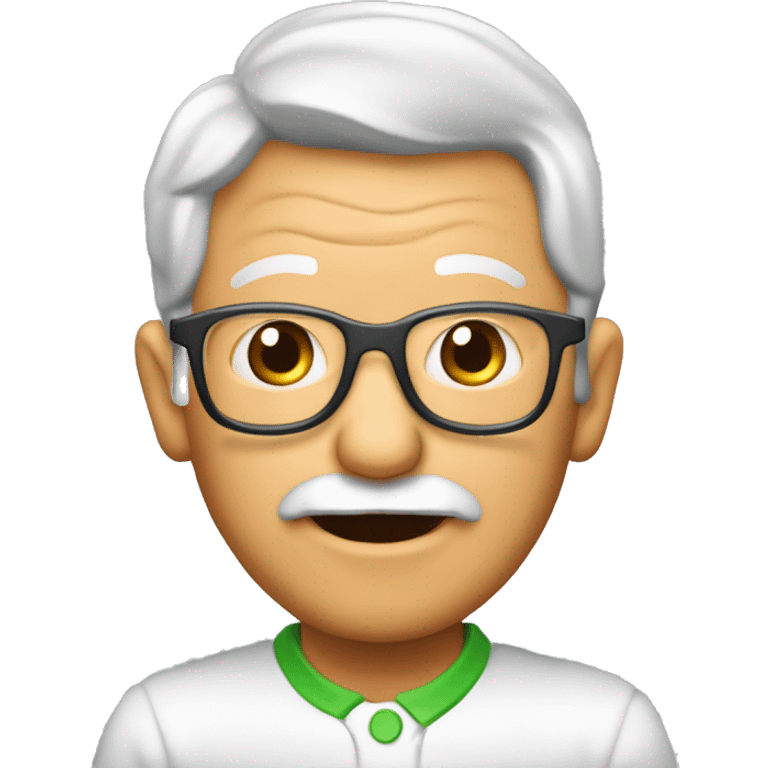 abuelo con el logo de PIMIENTO NIÑO Asesores de Seguros  emoji