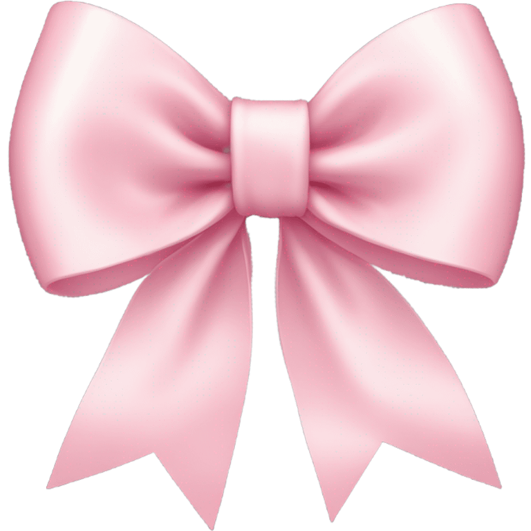 light pink ribbon bow emoji