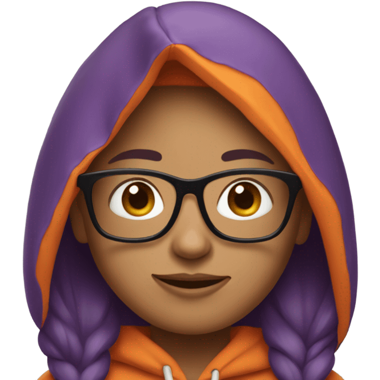  it specialist-woman-glasses-purple-hair- orang hoodie emoji