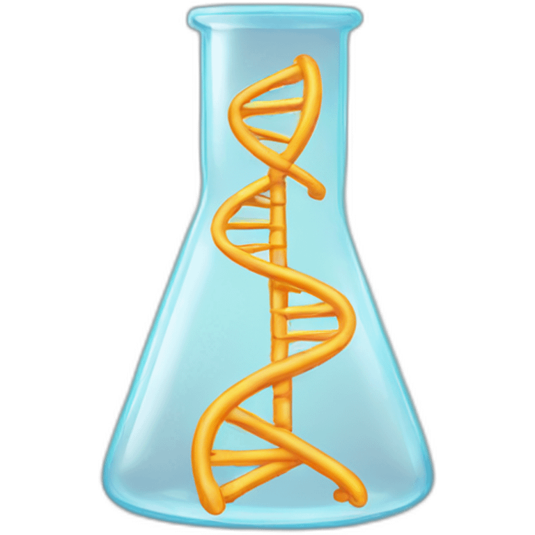 DNA in an Erlenmeyer flask emoji