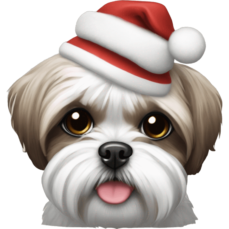 Shih Tzu Christmas  emoji