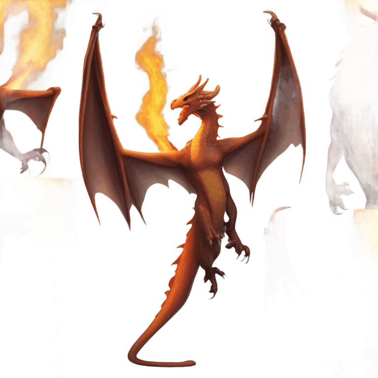 Female fire breathing dragon emoji