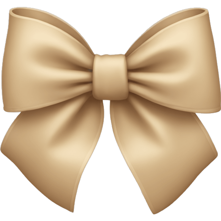 Beige bow emoji