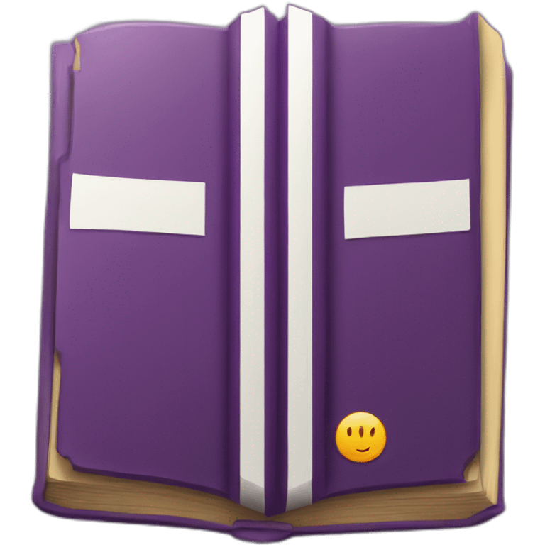 purple book with "CB" in the cover emoji