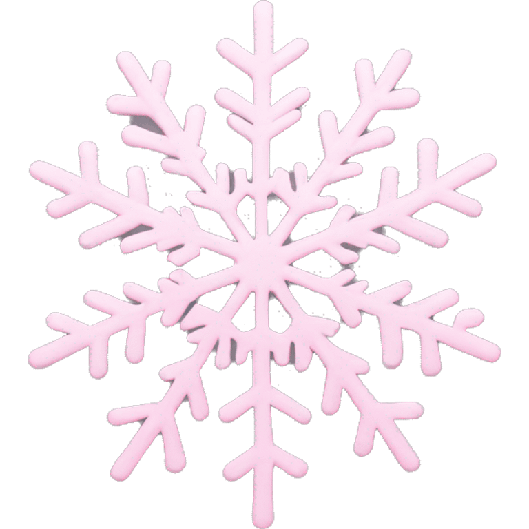 pastel pink snowflake  emoji