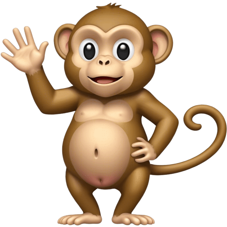 Monkey with a big butt showing  emoji