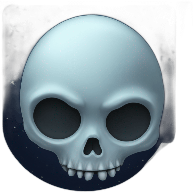 Moon skull emoji