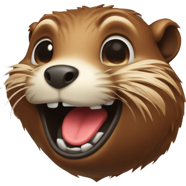 Laughing beaver  emoji