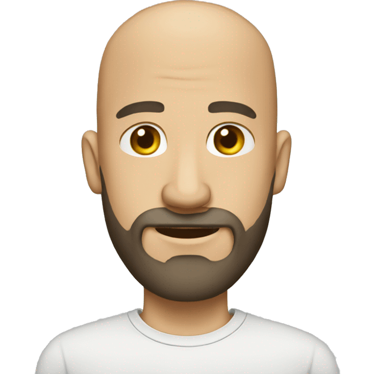 bald man with beard emoji