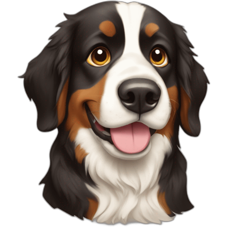 bernese mountain dog and a RV emoji