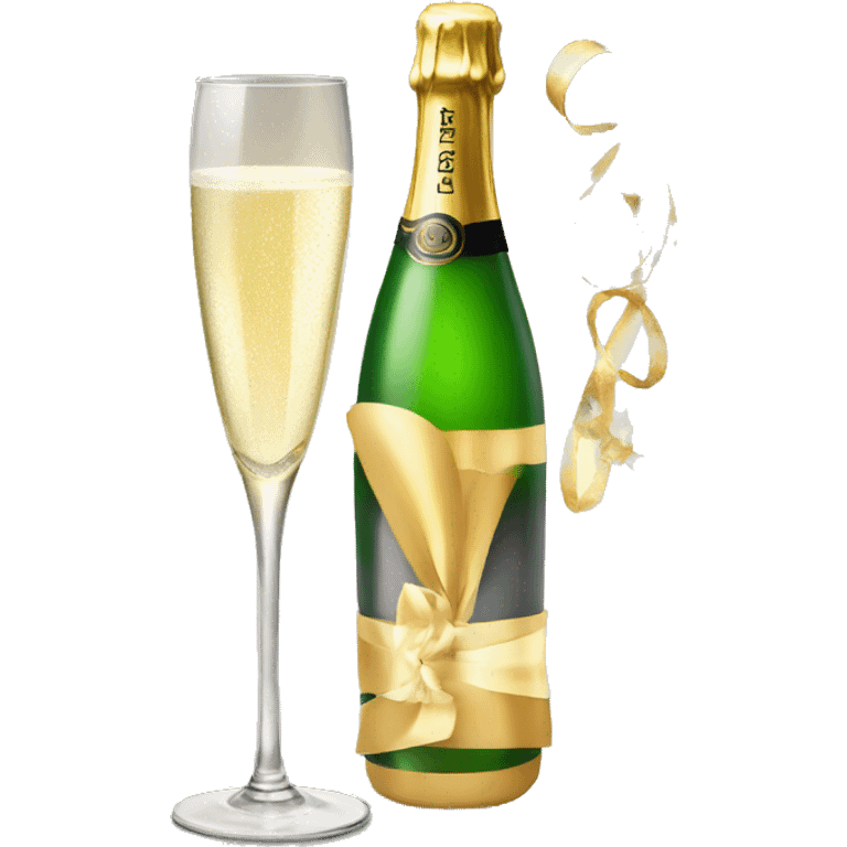 New year flute champagne emoji